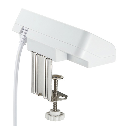 USB充電器（コンセント・USB・4ポート・クランプ式・机固定・スマホ・ホワイト）