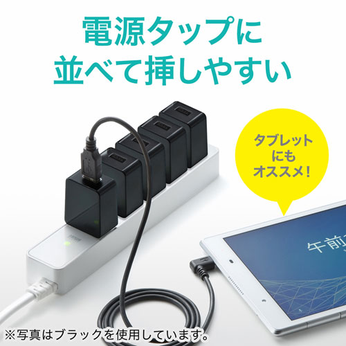 USB充電器（2A・高耐久・1ポート・ホワイト）