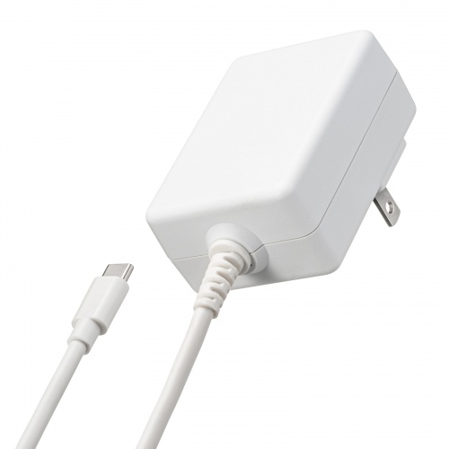 AC充電器（ACアダプタ・PD20W・Type-C ケーブル一体型・ケーブル長1.5m・スマホ・タブレット・持ち運び・ホワイト）ACA-PD102W