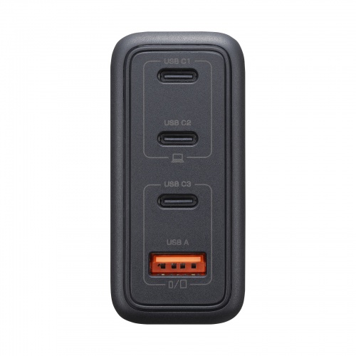 USB-C充電器（PD充電器・100W・USB-A×1&USB-C×3・合計4ポート・GaN窒化ガリウム・折りたたみ式プラグ・急速充電・ノートパソコン・複数ポート・コンパクト・急速充電・ブラック）