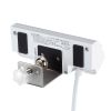 USB充電器（クランプ式・机固定・PD65W・Type-C×2ポート＋USB A×2ポート・4台同時充電・複数ポート・絶縁キャップ・ホワイト）