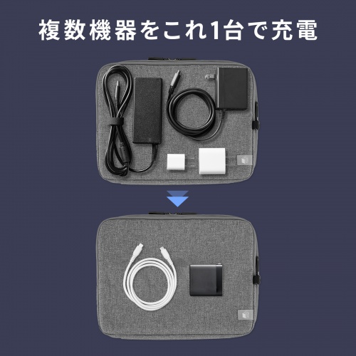 USB-C充電器（PD 充電器・65W・4ポート・Type-C×3・USB-A×1・GaN採用・折りたたみ式プラグ・急速充電・ノートパソコン・複数ポート・PSE適合商品・ブラック）