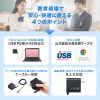 AC充電器(ACアダプタ・USB充電器・PD45W・Type-C ケーブル一体型・ノートパソコン充電器・WWCB認証・Chromebook・スマホ・タブレット・持ち運び・ブラック)
