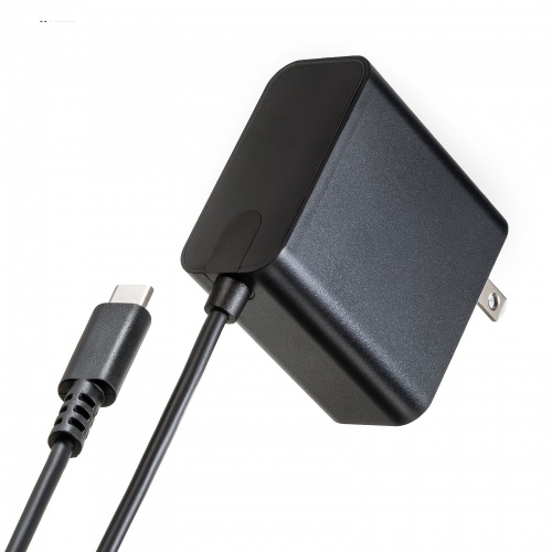AC充電器（PD65W・Type-Cケーブル一体型・ノートパソコン充電器・スマホ・タブレット・持ち運び・PSE適合品・ブラック）