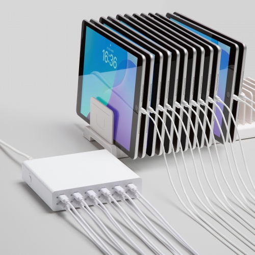 【アウトレット】USB充電器（Type-C 12ポート・PD20W・合計最大144W・一括電源スイッチ付き・スマホ・タブレット）