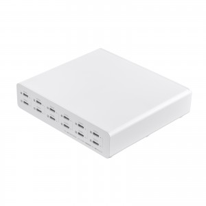 USB充電器（Type-C 12ポート・PD20W・合計最大144W・一括電源スイッチ付き・スマホ・タブレット）