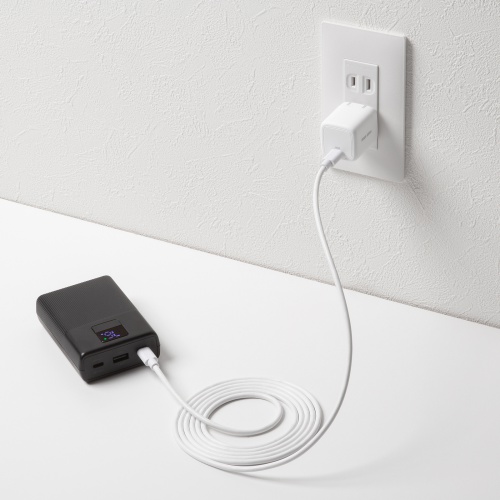 充電ケーブルセット（USB-C充電器・AC充電器・PD20W・急速充電・超小型・折りたたみ式プラグ・PSE取得・ケーブル長2m・iPhone・iPad・スマホ・タブレット・モバイルバッテリー）