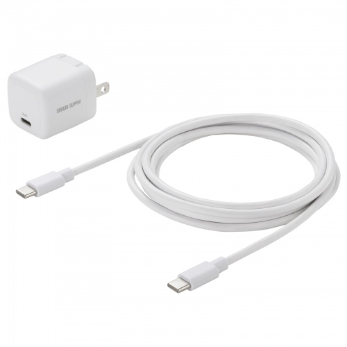 充電ケーブルセット（USB-C充電器・AC充電器・PD20W・急速充電・超小型・折りたたみ式プラグ・PSE取得・ケーブル長2m・iPhone・iPad・スマホ・タブレット・モバイルバッテリー）