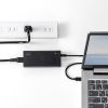 ACアダプター（USB PD対応AC充電器・PD65W・電源コード型・Type-Cケーブル一体型・ノートパソコン充電・ブラック）