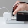 ACアダプター（USB PD対応AC充電器・PD65W・電源コード型・Type-Cケーブル一体型・ノートパソコン充電・ブラック）