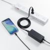 ACアダプター（USB PD対応AC充電器・PD65W・電源コード型・Type-Cケーブル一体型・ノートパソコン充電・ブラック）