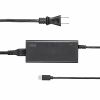 ACアダプター（USB PD対応AC充電器・PD65W・電源コード型・Type-Cケーブル一体型・ノートパソコン充電・ブラック）