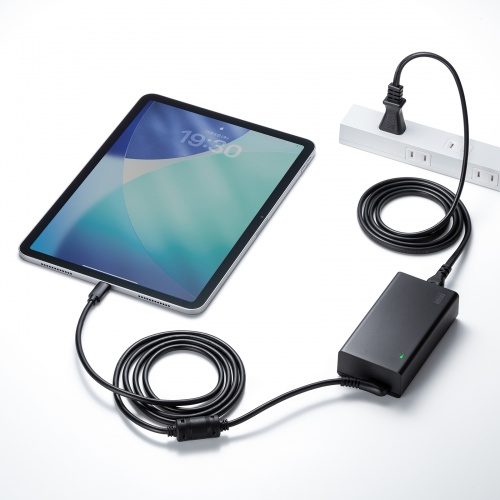 AC充電器（ACアダプタ・PD100W・Type-Cケーブル一体型・ノートパソコン・ドッキングステーション用）