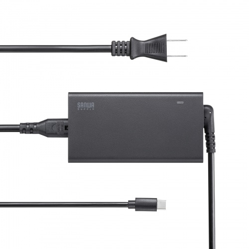 AC充電器（ACアダプタ・PD100W・Type-Cケーブル一体型・ノートパソコン・ドッキングステーション用）