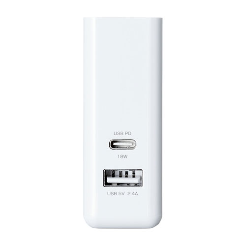 AC充電器（USB Power Delivery対応・2ポート・Type-C，合計30W）