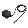 【訳あり 新品】タイプC充電器(パソコン充電器・iPhone・コンセント・アダプター・PD・おすすめ・65W・ケーブル一体型・iPhone15対応・ブラック） ACA-PD76BK サンワサプライ