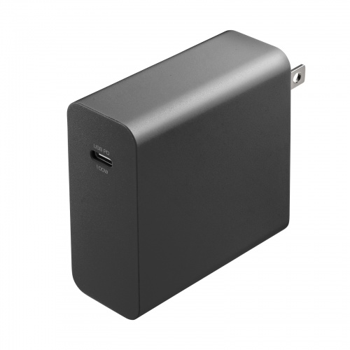 タイプC充電器(パソコン充電器・iPhone・コンセント・アダプター・PD・100W・TypeCケーブル付き・おすすめ・ブラック） ACA-PD93BK サンワサプライ