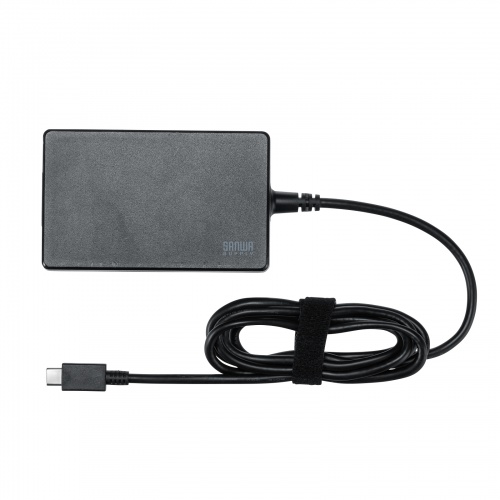 タイプC充電器(パソコン充電器・iPhone・コンセント・アダプター・PD・おすすめ・100W・Type-Cケーブル一体型・ブラック） ACA-PD94BK サンワサプライ