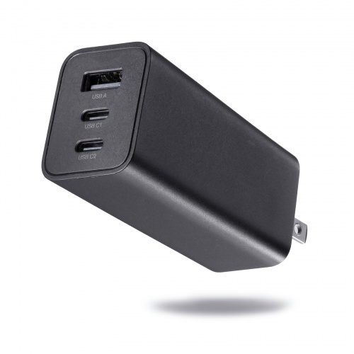 USB PD対応AC充電器（PD65W・Type-C×2＋Type-A×1） ACA-PD95BK サンワサプライ