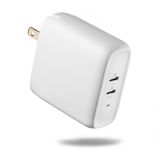 タイプC充電器（PD20W・2ポート・PD対応・iPhone・iPad・急速充電・小型・コンパクト・PSE取得）ACA-PD97W サンワサプライ