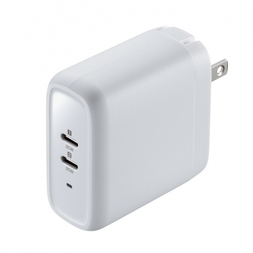 【訳あり 新品】タイプC充電器（PD20W・2ポート・PD対応・iPhone・iPad・急速充電・小型・コンパクト・PSE取得）ACA-PD97W サンワサプライ