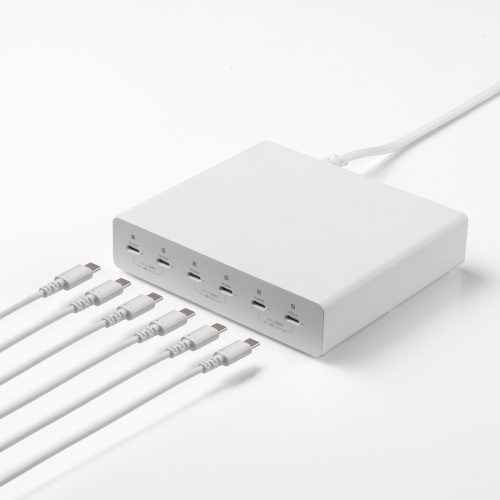USB充電器（Type-C 6ポート・合計72W出力・PD20W・高出力・スマホ・タブレット・複数ポート）