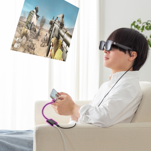 USB Type-C 拡張アダプタ（ケーブルタイプ・ARグラス・アダプター・PD 100W・急速充電対応・Xreal・4K/60Hz）