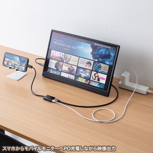 USB Type-C 拡張アダプタ（ケーブルタイプ・ARグラス・アダプター・PD 100W・急速充電対応・Xreal・4K/60Hz）