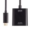 USB Type-C - DiplayPort 変換アダプタ（4K/120Hz・HDR 対応・ケーブル長20cm・小型・コンパクト・ブラック）