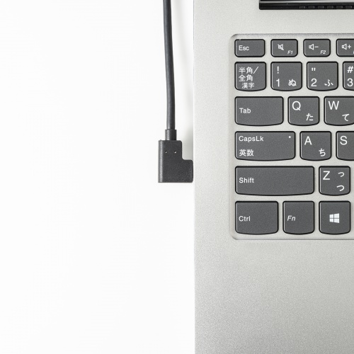 USB Type C-HDMI変換アダプタ（4K/30Hz・L字・ケーブル長20cm・ブラック）AD-ALCHD02L