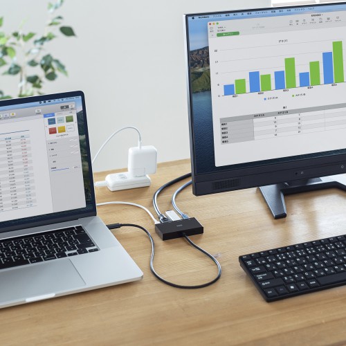 ドッキングステーション（HDMI・4K・タイプC・マルチ変換アダプタ・LAN・PD充電・セルフパワー・バスパワー・ブラック） AD-ALCMHL1BK サンワサプライ