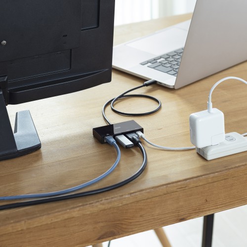 ドッキングステーション（HDMI・4K・タイプC・マルチ変換アダプタ・LAN・PD充電・セルフパワー・バスパワー・ブラック） AD-ALCMHL1BK サンワサプライ