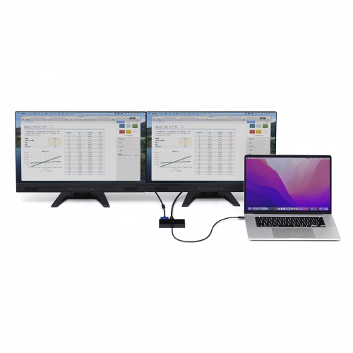 ドッキングステーション（タイプCハブ・USBハブ・HDMI・VGA・Type-C・PD100W・ケーブル長50cm） AD-ALCMHV2BK サンワサプライ