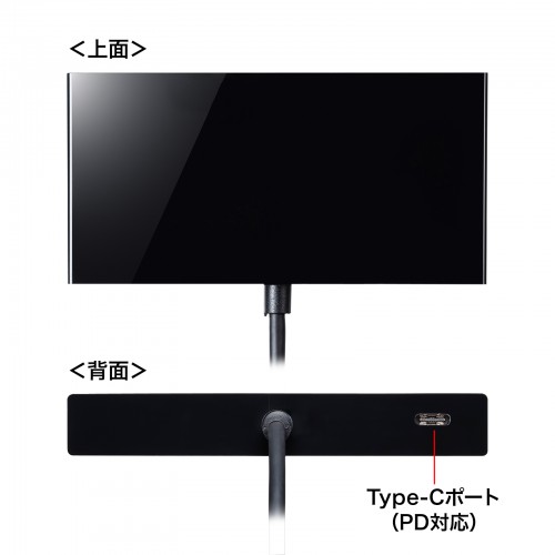 ドッキングステーション（タイプCハブ・USBハブ・HDMI・VGA・Type-C・PD100W・ケーブル長50cm） AD-ALCMHV2BK サンワサプライ