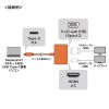 USB Type-C HDMI / VGA 変換アダプタ（2画面出力・4K/60Hz・ケーブル長50cm）