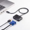 USB Type-C HDMI / VGA 変換アダプタ（2画面出力・4K/60Hz・ケーブル長50cm）