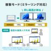 USB Type-C HDMI / VGA 変換アダプタ（2画面出力・4K/60Hz・ケーブル長50cm）
