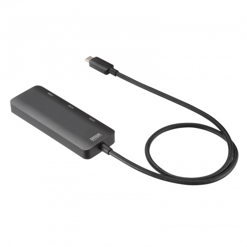 Type-C HDMI 変換アダプタ（3ポート・4K/60Hz対応・ケーブル長0.5m・HDMI3つ・3画面出力・トリプルディスプレイ） AD-ALCMST3HD2 サンワサプライ