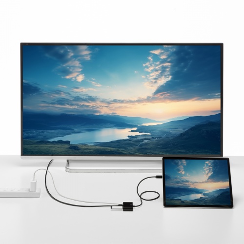 USB Type-C HDMI 変換アダプタ（USB Aポート・4K/60Hz・PD140W・ケーブル長50cm・USBハブ・MacBook・iPad Pro対応・iPad Air対応・HDR）