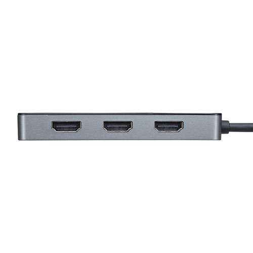 【訳あり 新品】DisplayPort HDMI MSTハブ(DPver1.4・3ポート・ブラック)