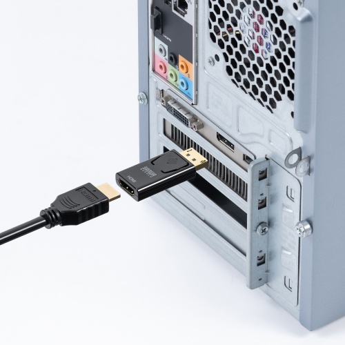 DisplayPort - HDMI 変換アダプタ（4K/60Hz対応）AD-DPPHD02 サンワサプライ