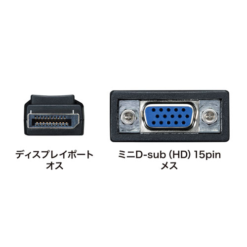 DisplayPort-VGA変換アダプタ
