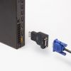 DisplayPort-VGA変換アダプタ（インチナット付き・抜け防止・ディスプレイポート・アクティブタイプ・コンパクト・ミニD-Sub（HD・15pin・1080p）