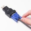 DisplayPort-VGA変換アダプタ（インチナット付き・抜け防止・ディスプレイポート・アクティブタイプ・コンパクト・ミニD-Sub（HD・15pin・1080p）