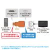 DisplayPort-VGA変換アダプタ（インチナット付き・抜け防止・ディスプレイポート・アクティブタイプ・コンパクト・ミニD-Sub（HD・15pin・1080p）