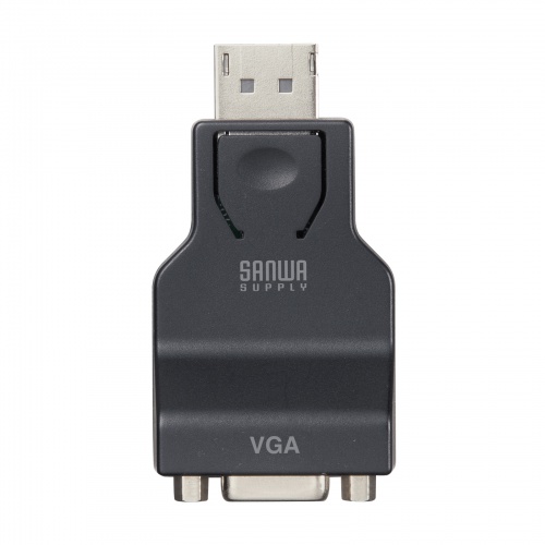 DisplayPort-VGA変換アダプタ（インチナット付き・抜け防止・ディスプレイポート・アクティブタイプ・コンパクト・ミニD-Sub（HD・15pin・1080p）