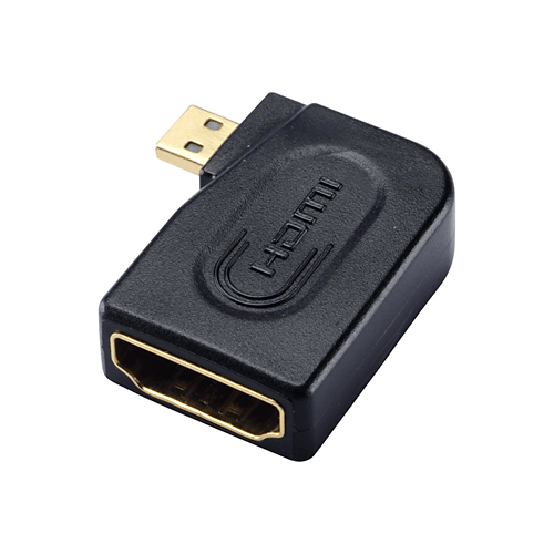 HDMI変換アダプタ（マイクロHDMI・L字型・ブラック） サンワサプライ