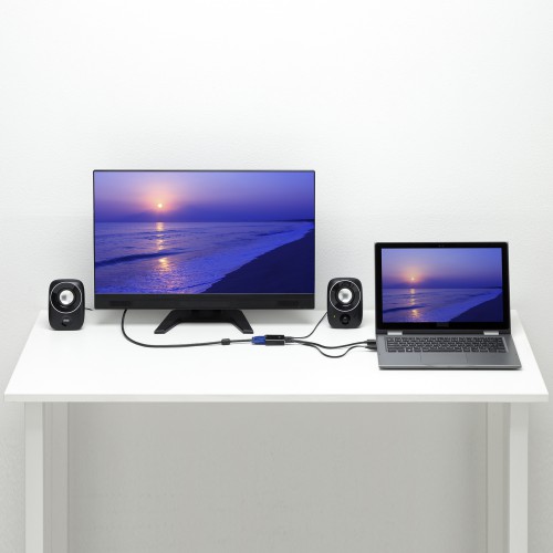 HDMI-VGA変換アダプタ（オーディオ出力付き）