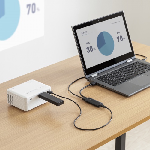 HDMI-Type-C変換アダプタ(DP Altモード・4K/60Hz・スマホ接続・タブレット接続) AD-HD26TC サンワサプライ