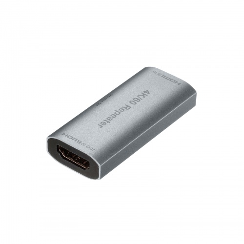 HDMI延長アダプタ（中継アダプタ・4K/60Hz・HDR 対応・最大40m延長・HDMIコネクタ・電源供給対応・ドライバー不要・メス - メス・プレミアムハイスピード）